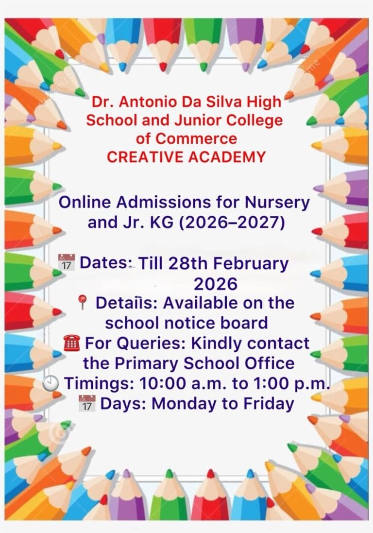 Admission Open for JrKg and Nursery
